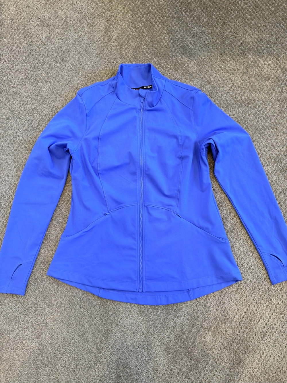 Women's Blue Zip-Up Active Jacket